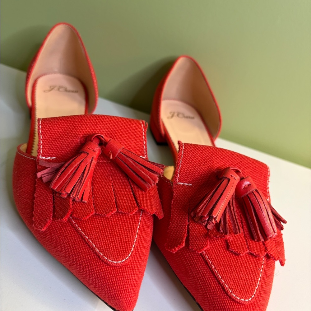 Red Tassel Women's Shoes